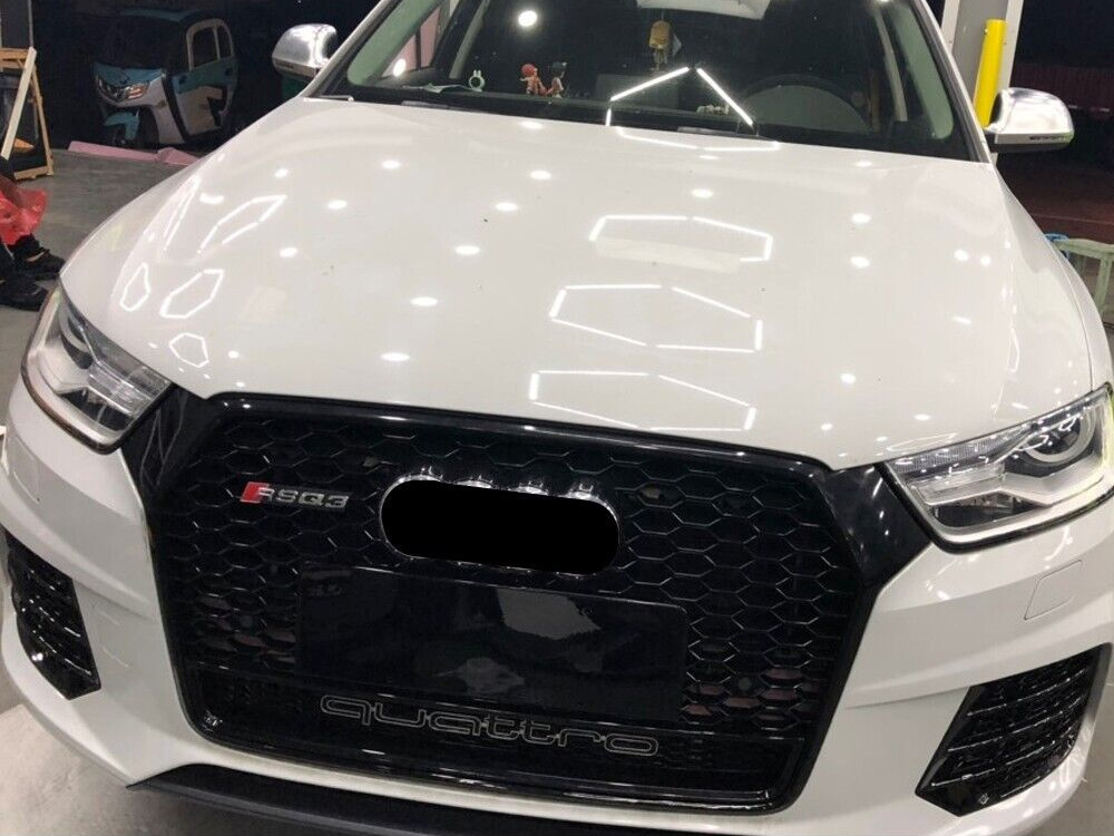 Audi Q3 LIFT 8U 2015-2018 Front Grill, Honeycomb Grill, RSQ3 Black Quattro Style